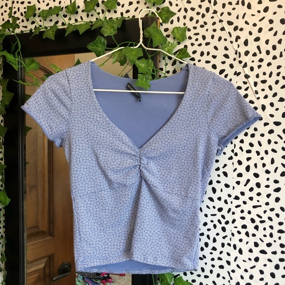 Brandy Melville Tops | Brandy Melville Blue Top | Poshmark